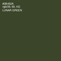#3B452A - Lunar Green Color Image